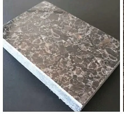 陶瓷薄板复合保温芯材一体板样品